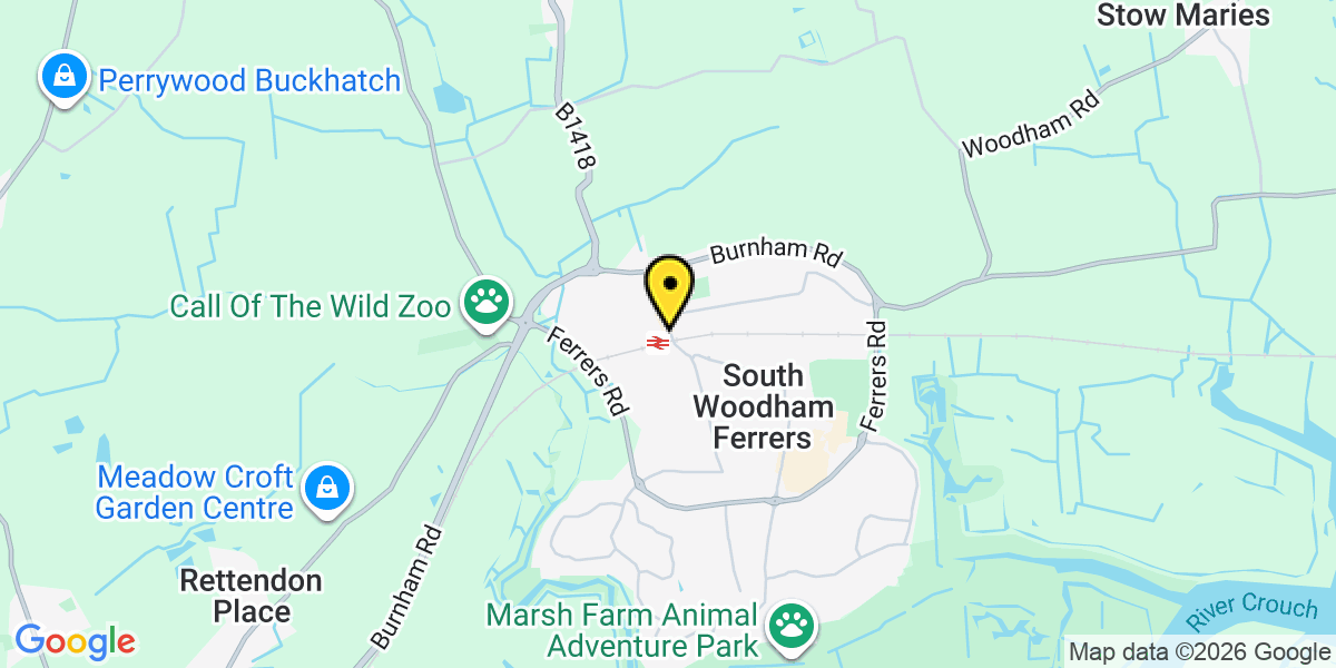 Map of Woodham Ferrers Station (Greater Anglia)