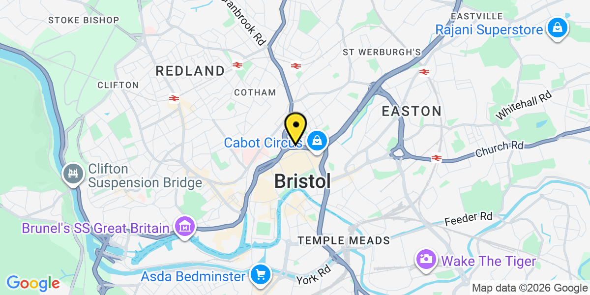 Map of Bristol St James Barton