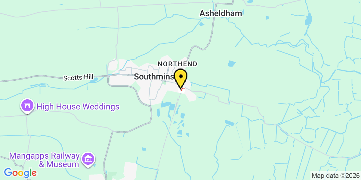 Map of Southminster Station (Greater Anglia)