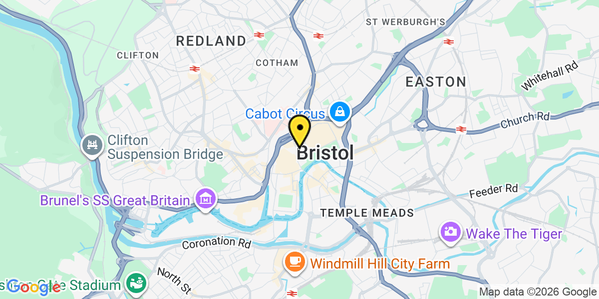 Map of Bristol Nelson Street MSCP