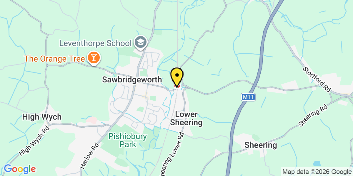 Map of Sawbridgeworth Station(Greater Anglia)