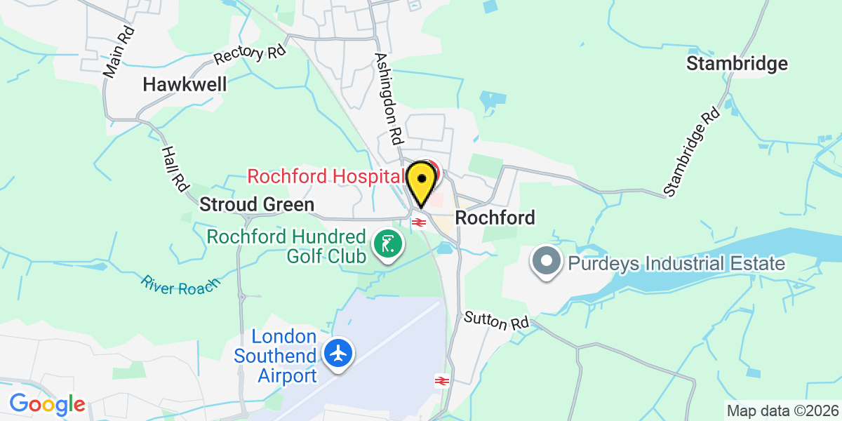Map of Rochford Station (Greater Anglia)