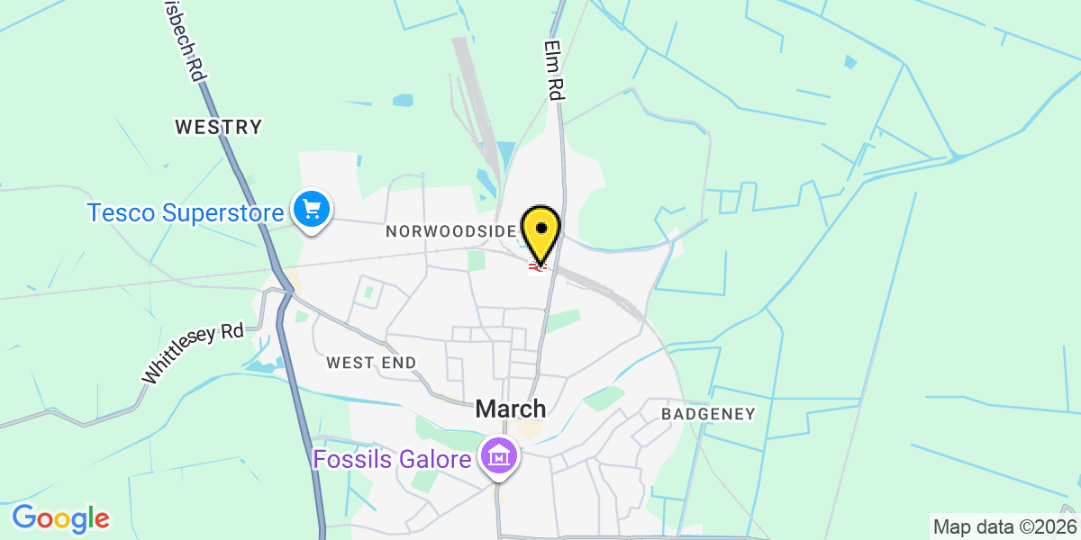 Map of March Station (Greater Anglia)