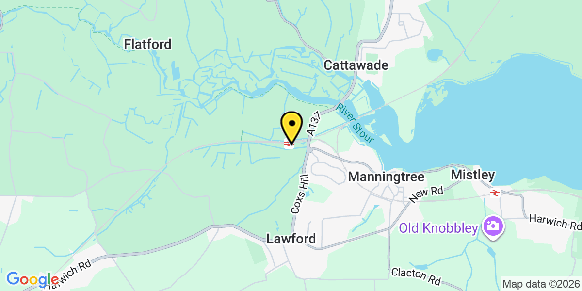 Map of Manningtree Station (Greater Anglia)
