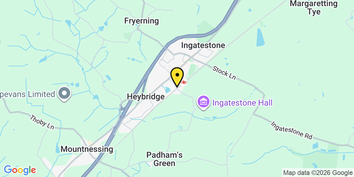 Map of Ingatestone Station (Greater Anglia)