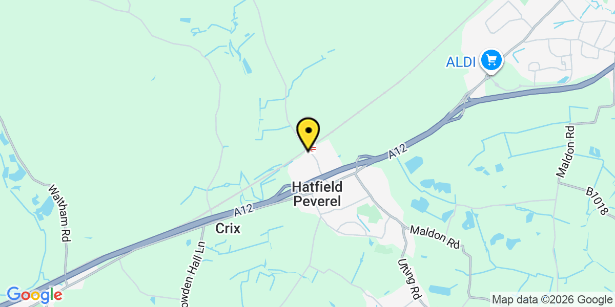 Map of Hatfield Peverel Station (Greater Anglia)