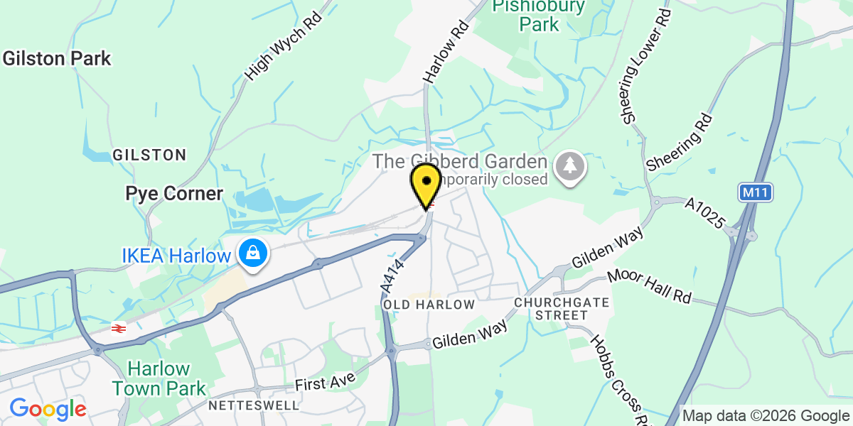 Map of Harlow Mill Station (Greater Anglia)