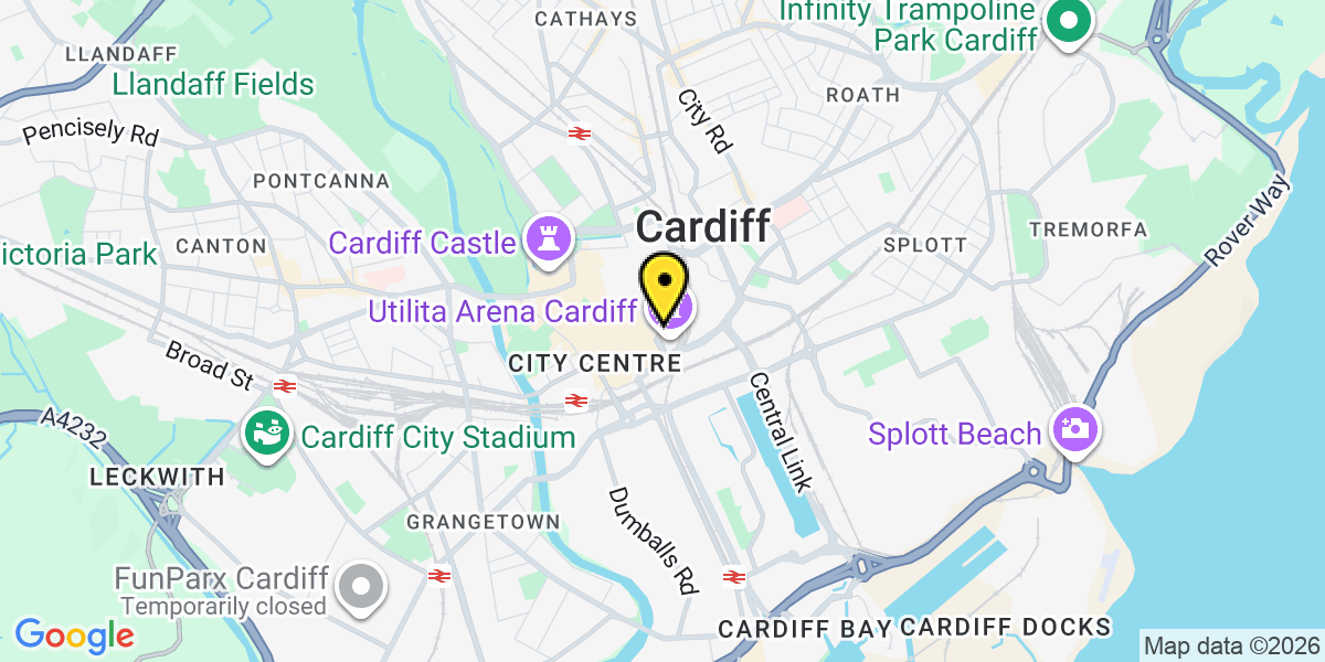 Map of Cardiff Rapports