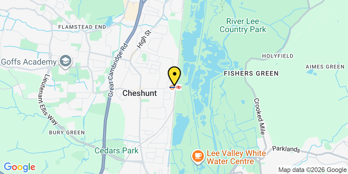 Map of Cheshunt Station (Greater Anglia)