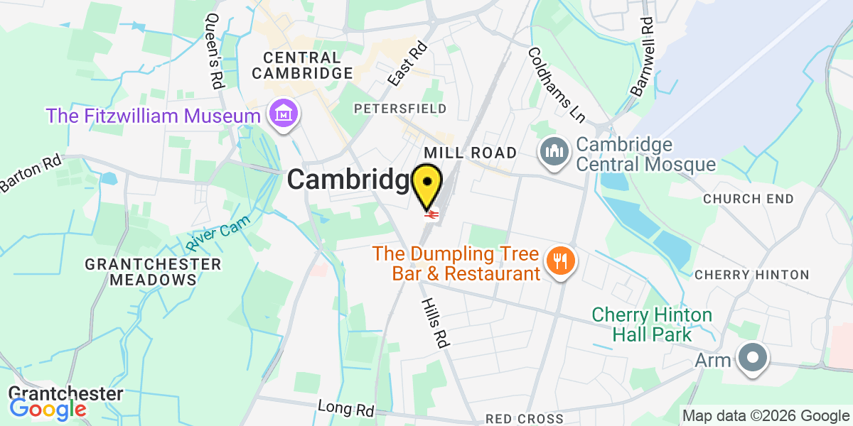 Map of Cambridge Station (Greater Anglia)