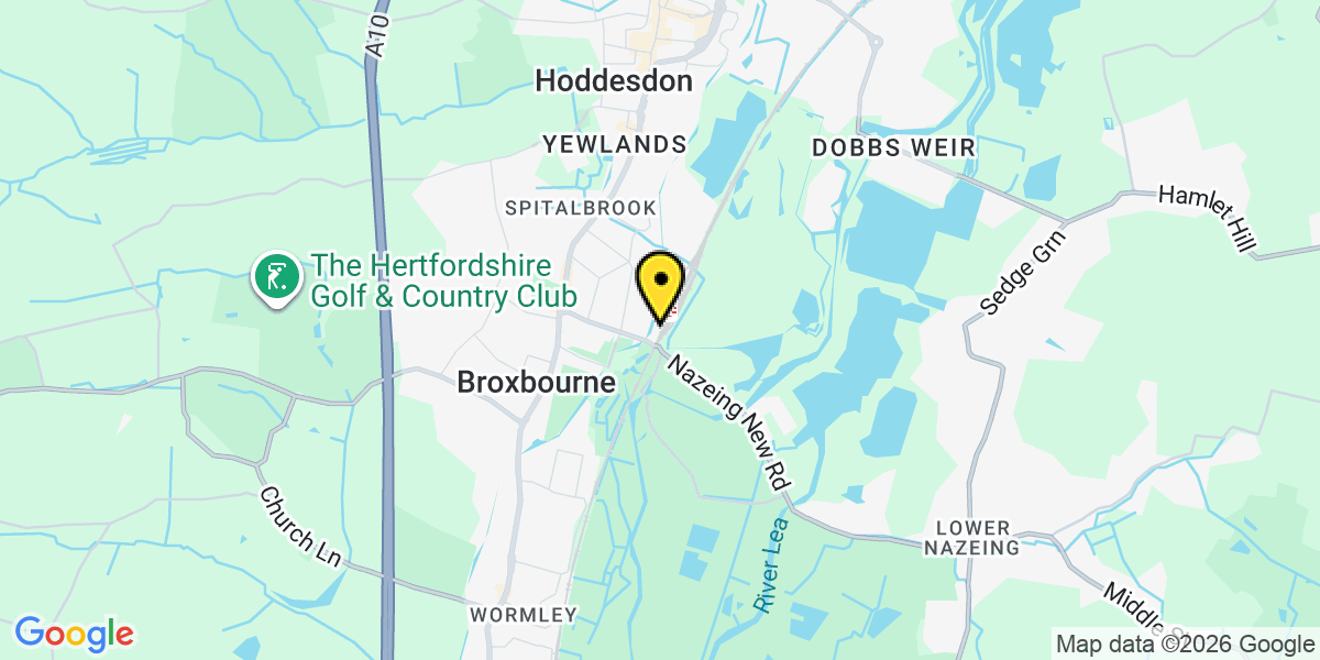 Map of Broxbourne Station (Greater Anglia)