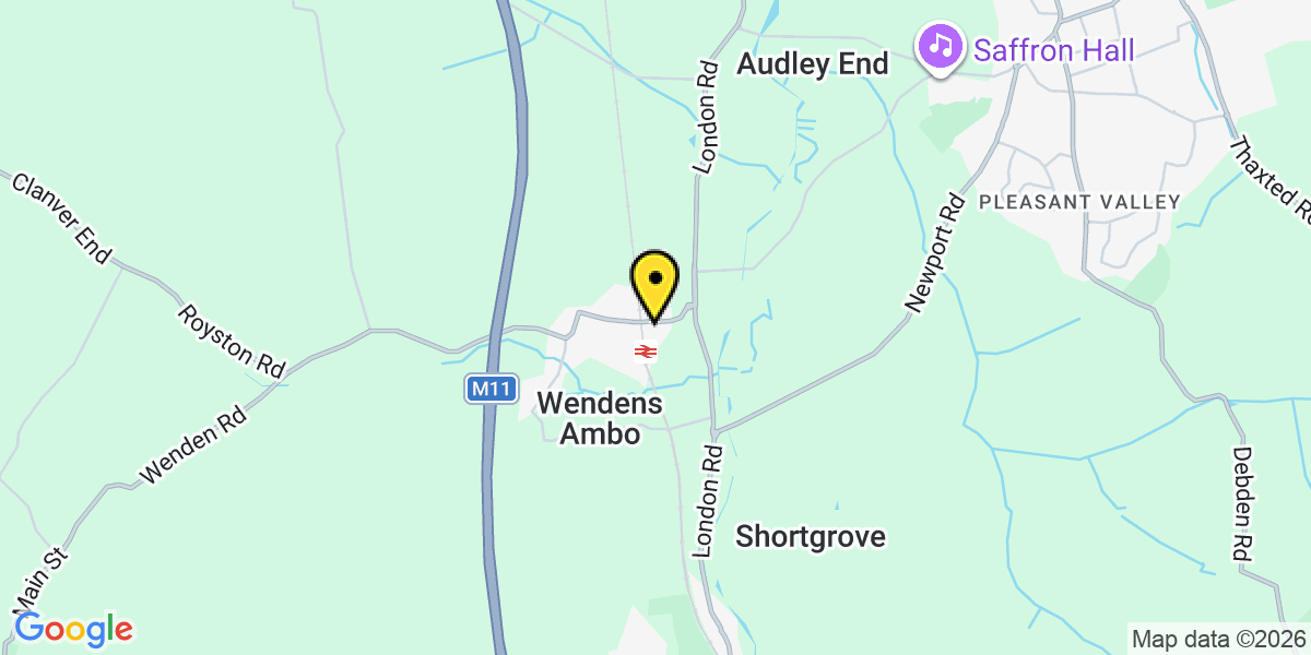 Map of Audley End Station (Greater Anglia)