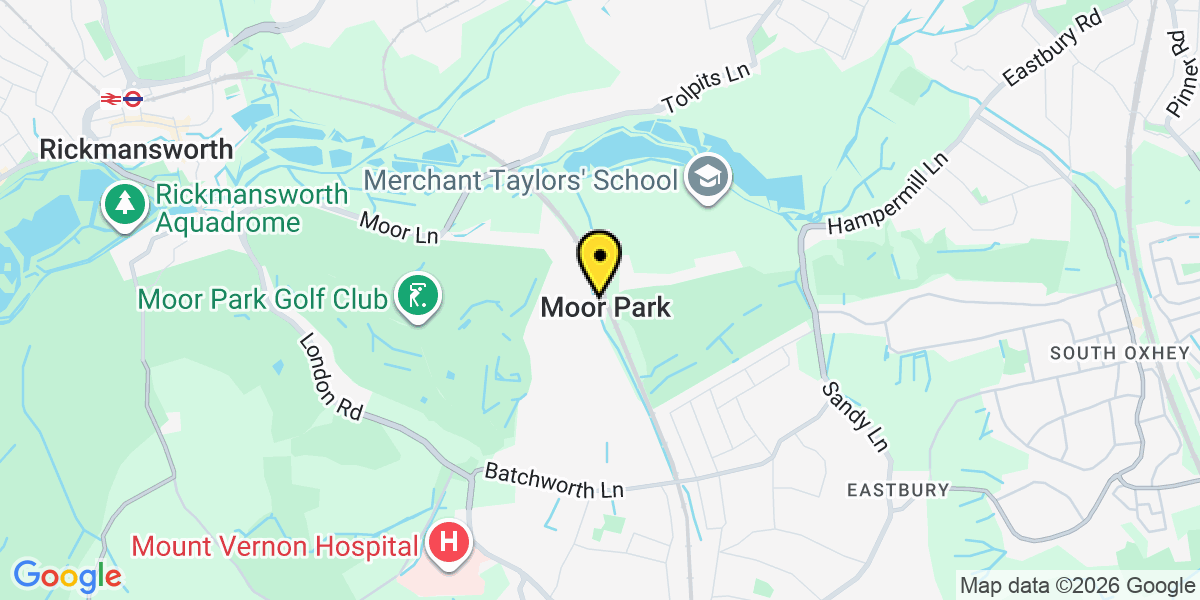 Map of Moor Park Station (TfL)
