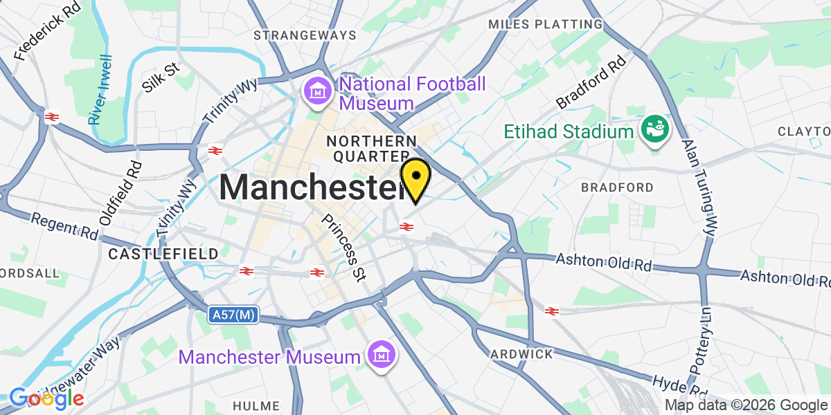 Map of Manchester Store Street