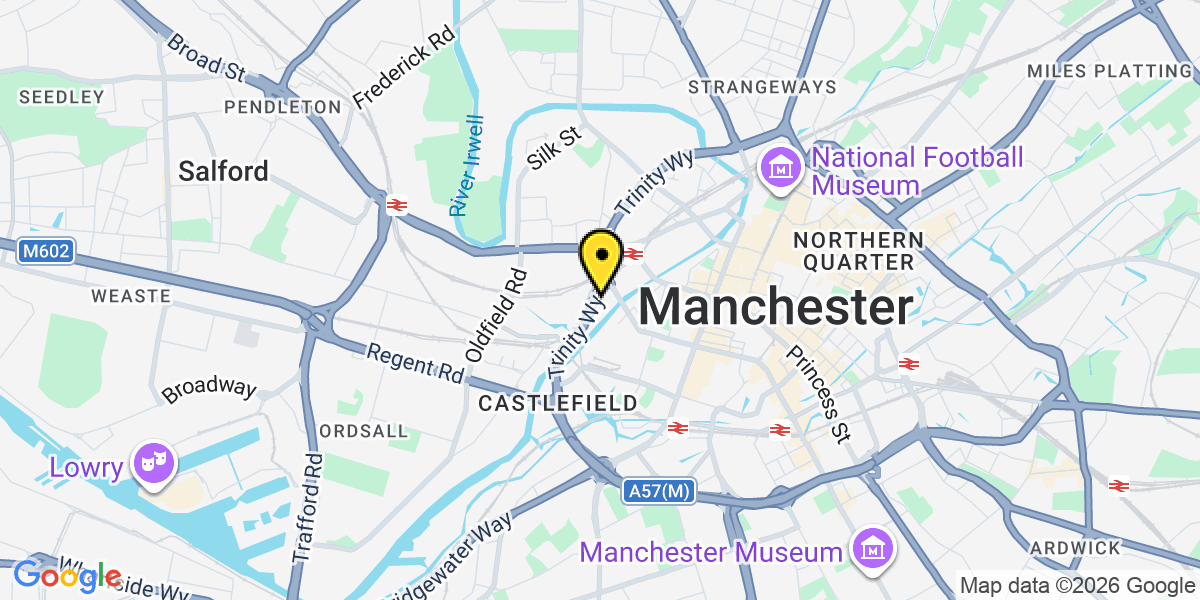 Map of Salford Stanley Street Manchester