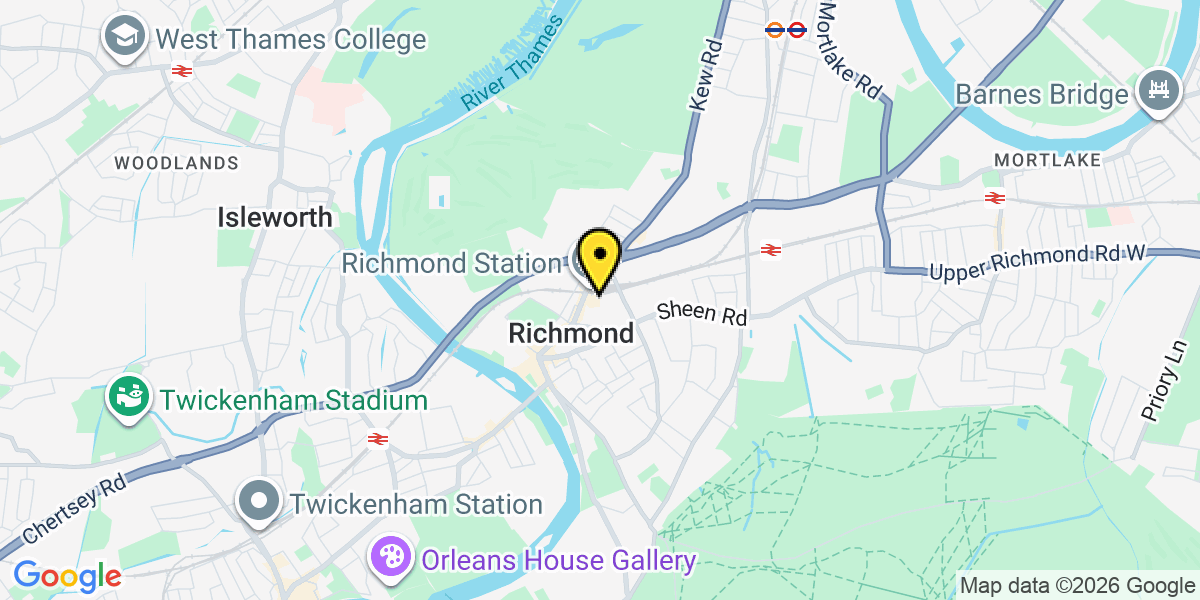Map of London Richmond Station