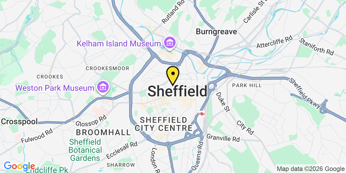 Map of Sheffield Campo Lane
