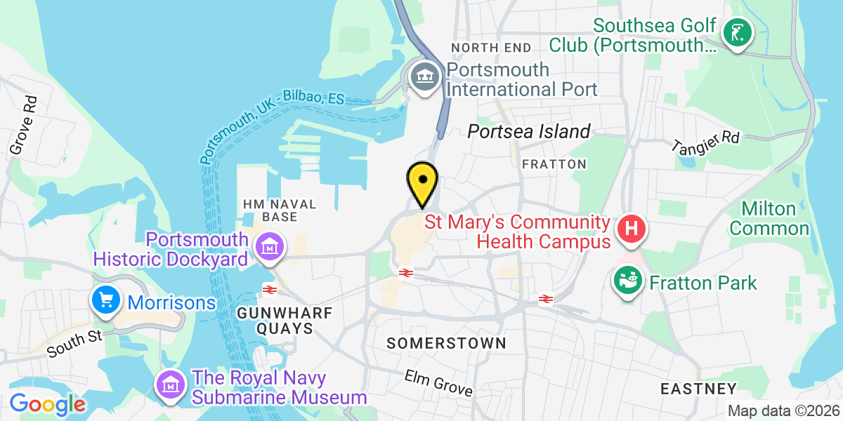 Map of Portsmouth Market Way