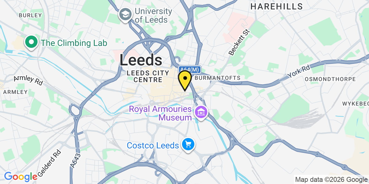 Map of Leeds The Markets