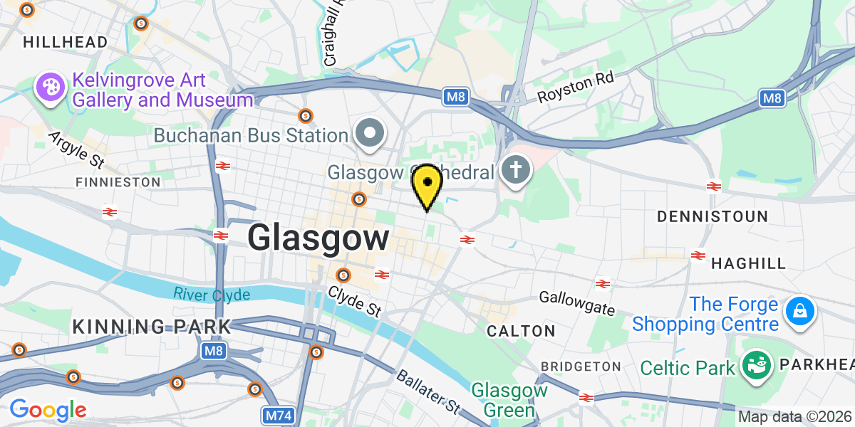 Map of Glasgow George Street