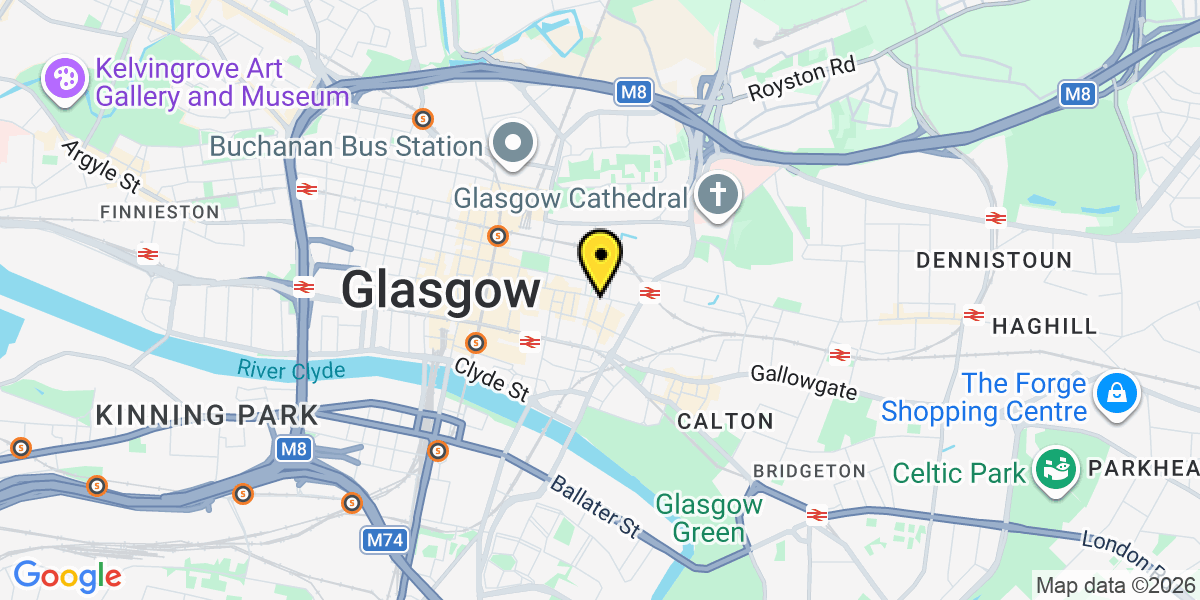 Map of Glasgow Ingram Street