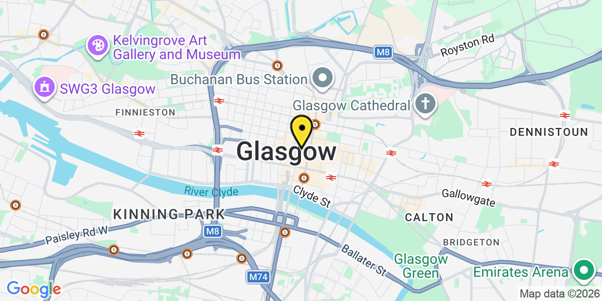 Map of Glasgow Mitchell Street