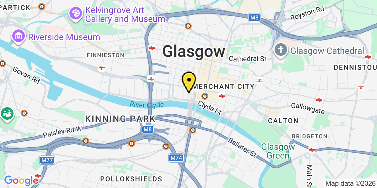 Map of Glasgow Central Station