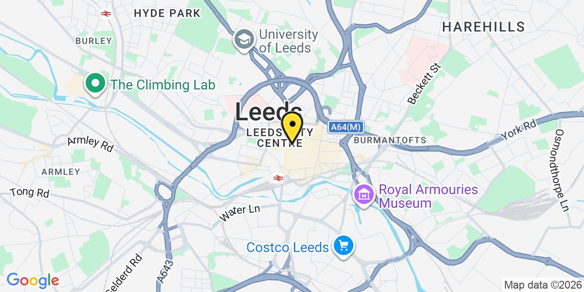 Map of Leeds The Core