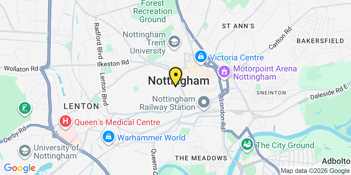 Map of Nottingham St James Street MSCP