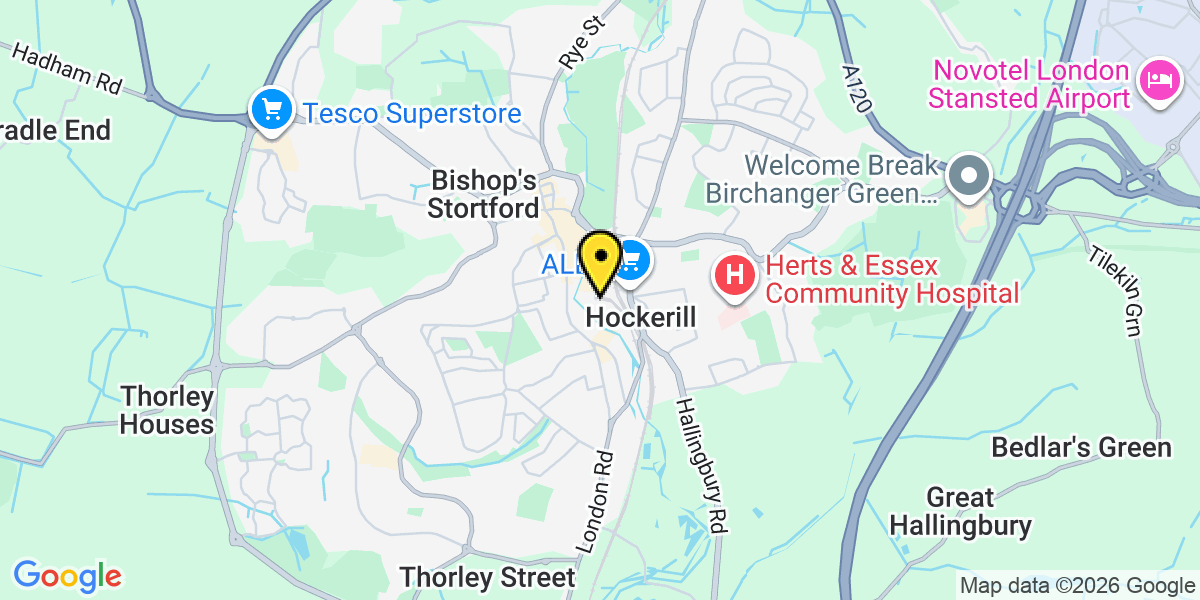 Map of Bishops Stortford Station (Greater Anglia)