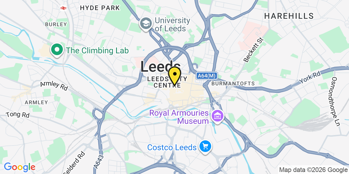 Map of Leeds The Core