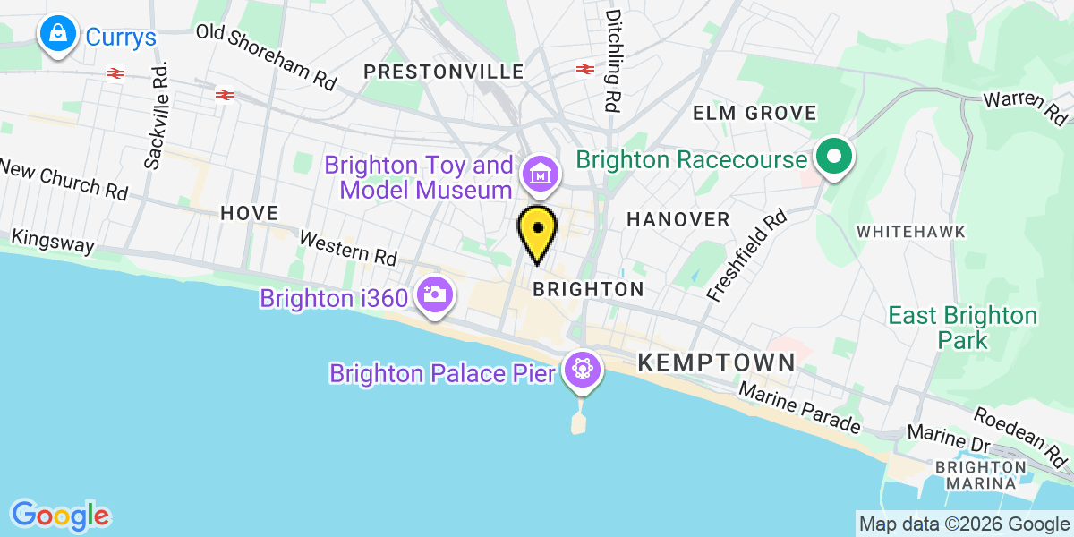 Map of Brighton Theatre