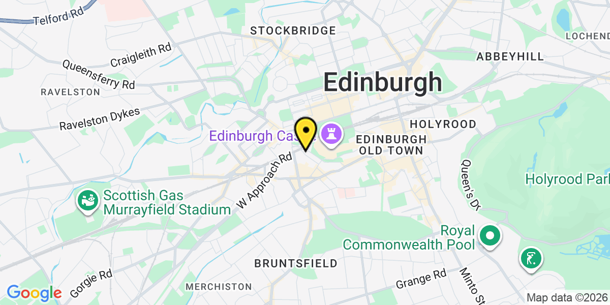 Map of Edinburgh Castle Terrace